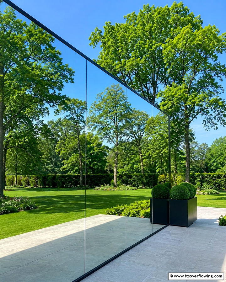 Add Drama With Oversized Mirrors - 25 Garden Mirror Ideas to Enhance Outdoor Spaces