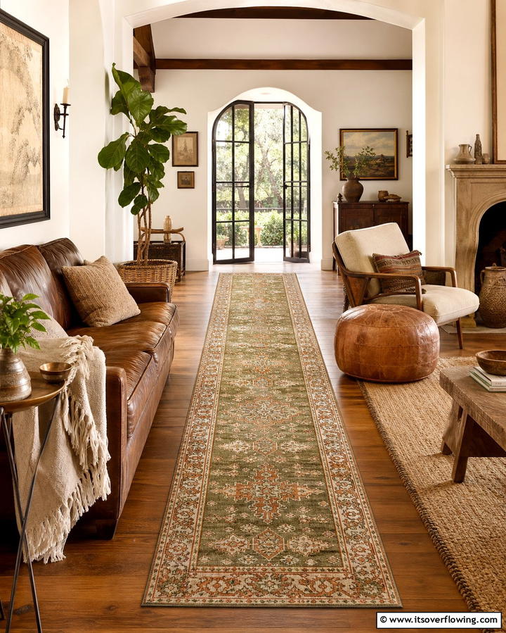 Add Greenery - 25 Long Living Room Ideas for Spacious Homes