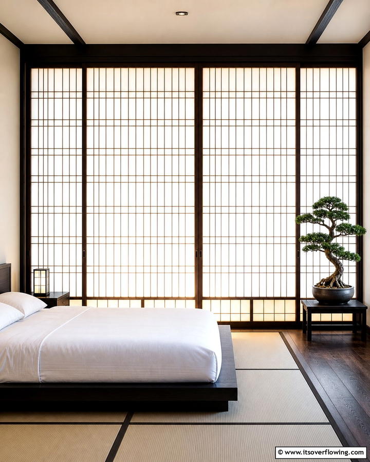 Add Japanese Shoji Screens - 25 Zen Bedroom Ideas for a Calm and Serene Space