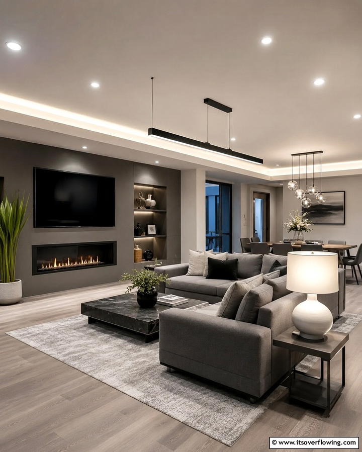 Add Layers of Lighting - 25 Simple Living Room Ideas for a Cozy and Inviting Space