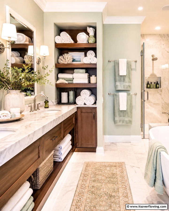 Add Plush Towels and Linens - 25 Bathroom Staging Ideas to Sell Your Home Faster