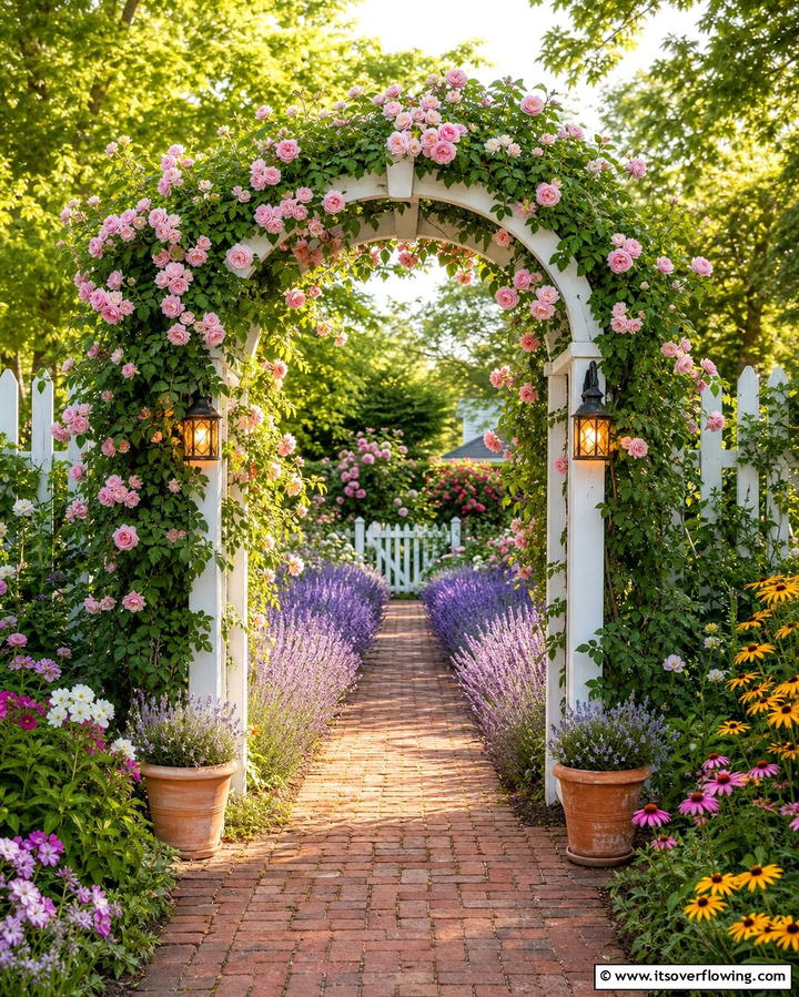 Add a Garden Arbor - 25 Backyard Oasis Ideas for Ultimate Relaxation