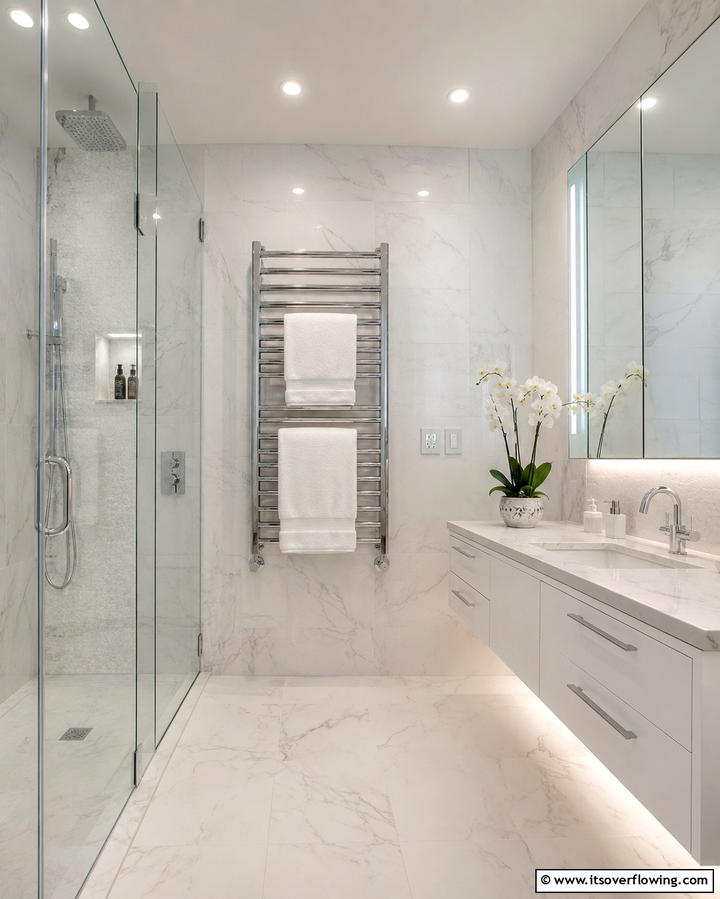 Add a Heated Towel Rack - 25 Bathroom Staging Ideas to Sell Your Home Faster