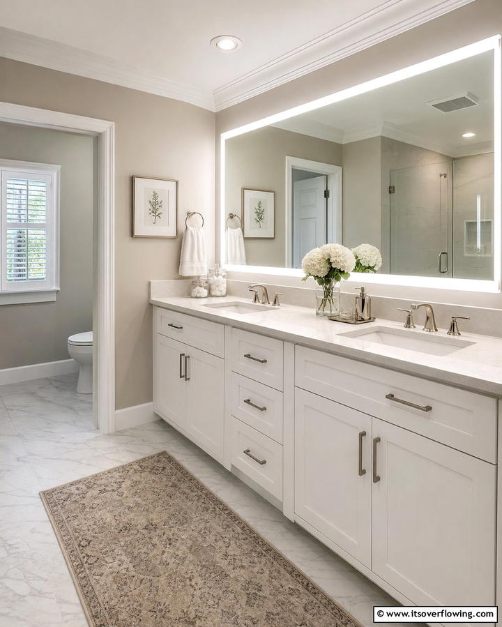 Add a Large Vanity with Plenty of Counter Space - 25 Family Bathroom Ideas for Functional and Stylish Spaces
