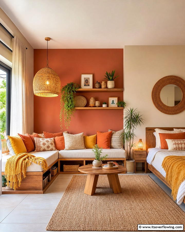 Add a Relaxation Zone with a Daybed - 20 L-shaped Bedroom Layout Ideas for Optimal Space Use