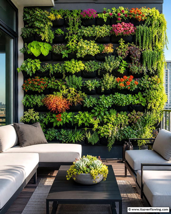 Add a Vertical Garden Wall - 25 Deck Decorating Ideas With Plants for a Lush Outdoor Space