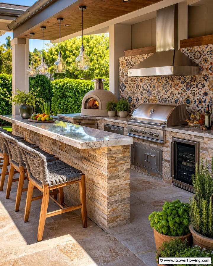 Add an Outdoor Kitchen - 25 Backyard Oasis Ideas for Ultimate Relaxation