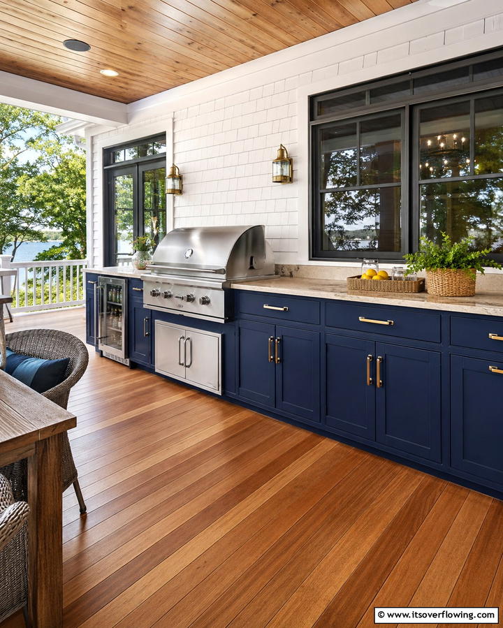 Adding a Built in Storage Cabinet - 25 Outdoor Kitchen on Deck Ideas for Seamless Entertaining