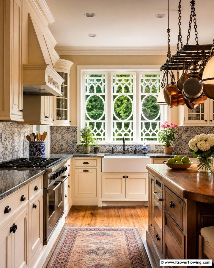 Adding a Classic Touch with Decorative Grilles - 21 Kitchen Window Ideas to Brighten Your Cooking Space
