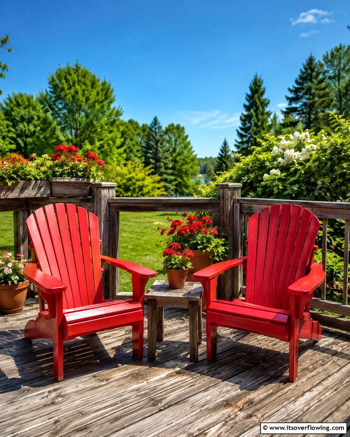 Adirondack Chairs - 25 Deck Furniture Ideas for Comfortable Outdoor Living