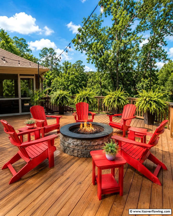 Adirondack Chairs - 25 Stylish Deck Seating Ideas for Outdoor Entertaining