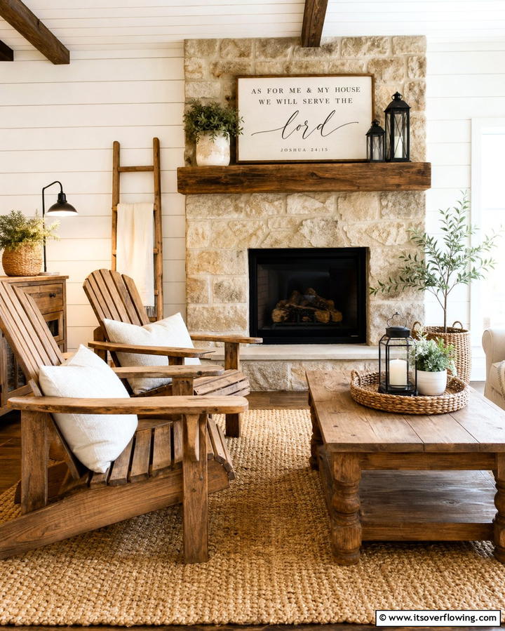 Adirondack Chairs for a Casual VibeExact - 25 Chairs in Front of Fireplace Ideas for Cozy Vibes