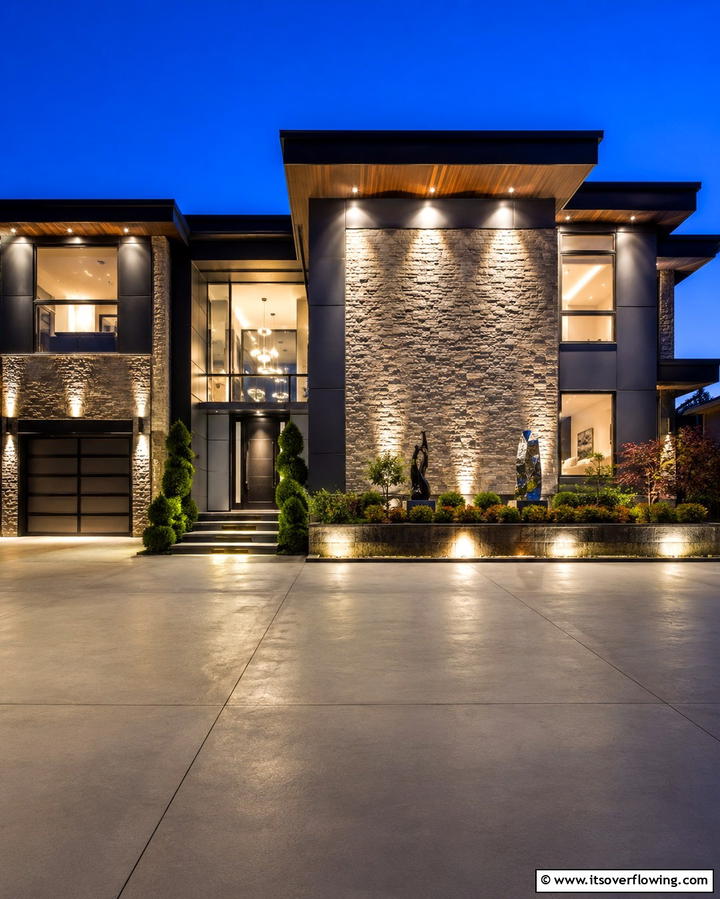 Adjustable Beam Angle Lights for Precision - 20 Soffit Lighting Ideas to Illuminate Your Home