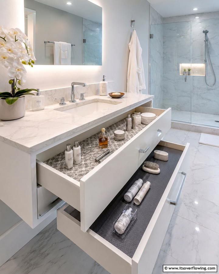 Adjustable Drawer Dividers for Customization - 25 Bathroom Drawer Organization Ideas for a Clutter-Free Space