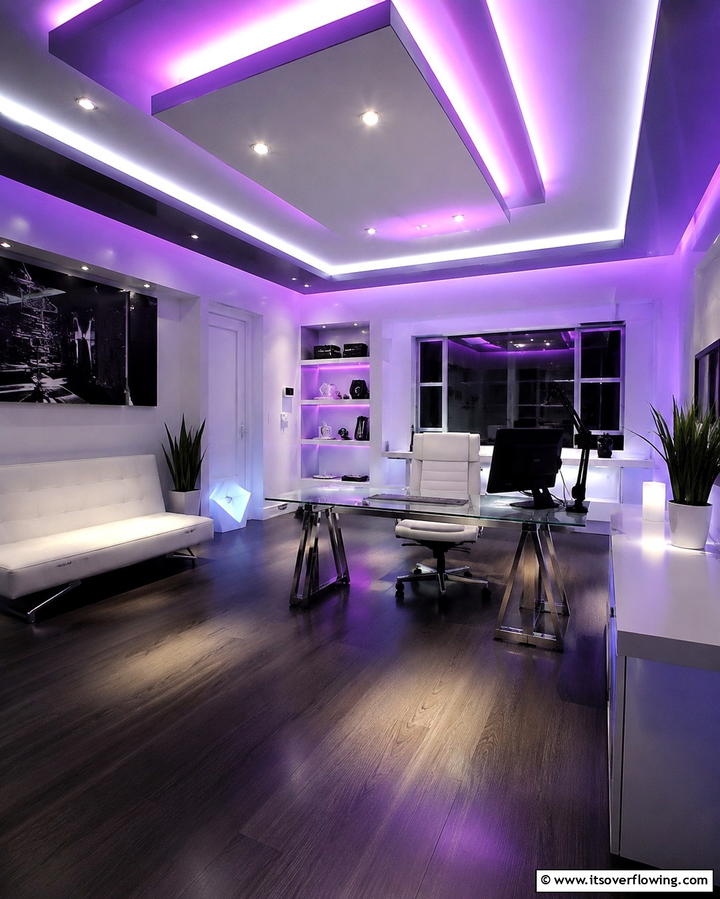 Adjustable Lighting for Mood Creation - 25 Music Room Ideas to Create the Perfect Sound Space