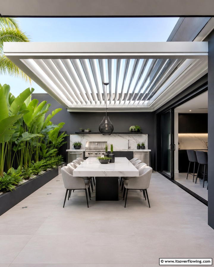 Adjustable Louvered RoofExact - 30 Creative Shade Ideas for Stylish Outdoor Comfort