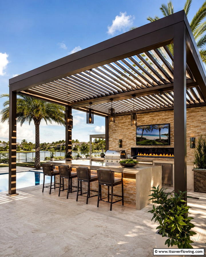 Adjustable Louvered RoofOne - 30 Creative Shade Ideas for Stylish Outdoor Comfort