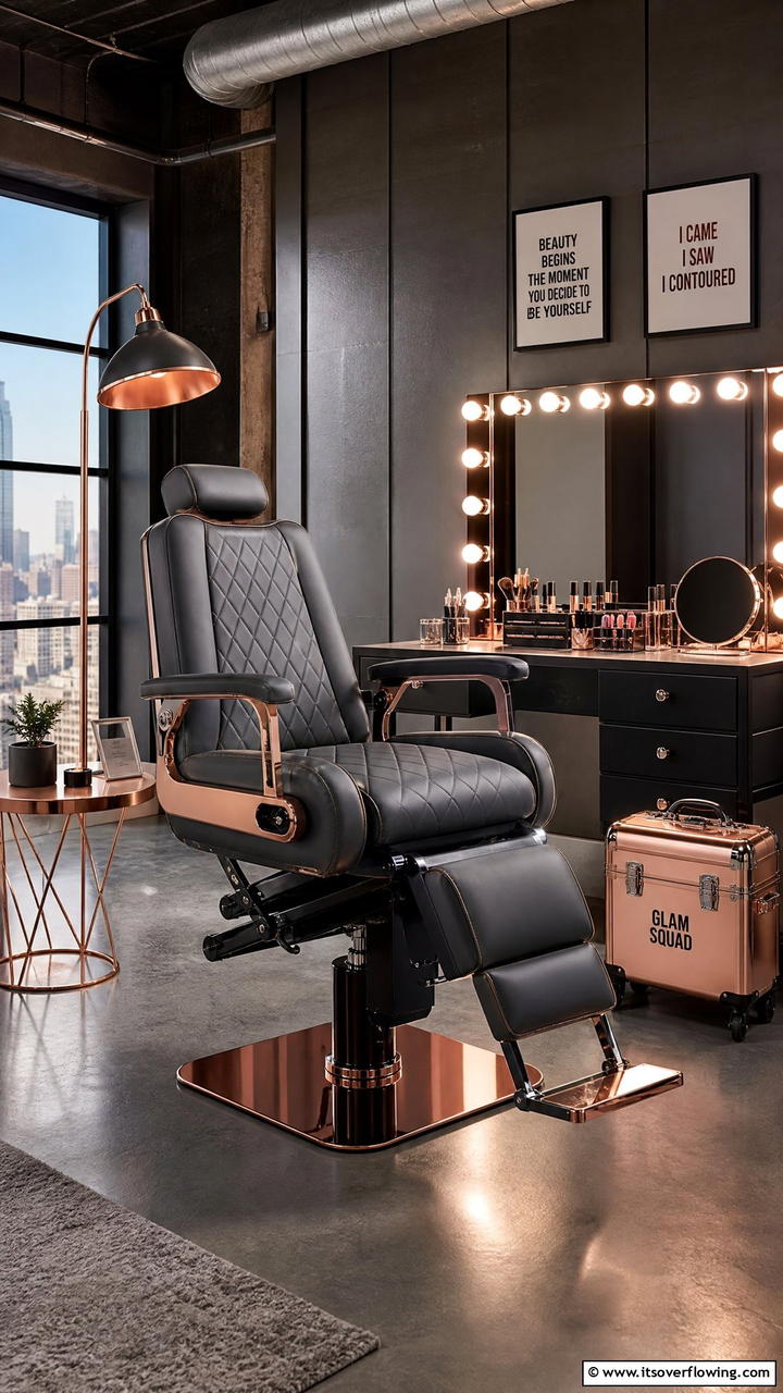 Adjustable Makeup Chair - 25 Stunning Makeup Room Ideas for Every Style