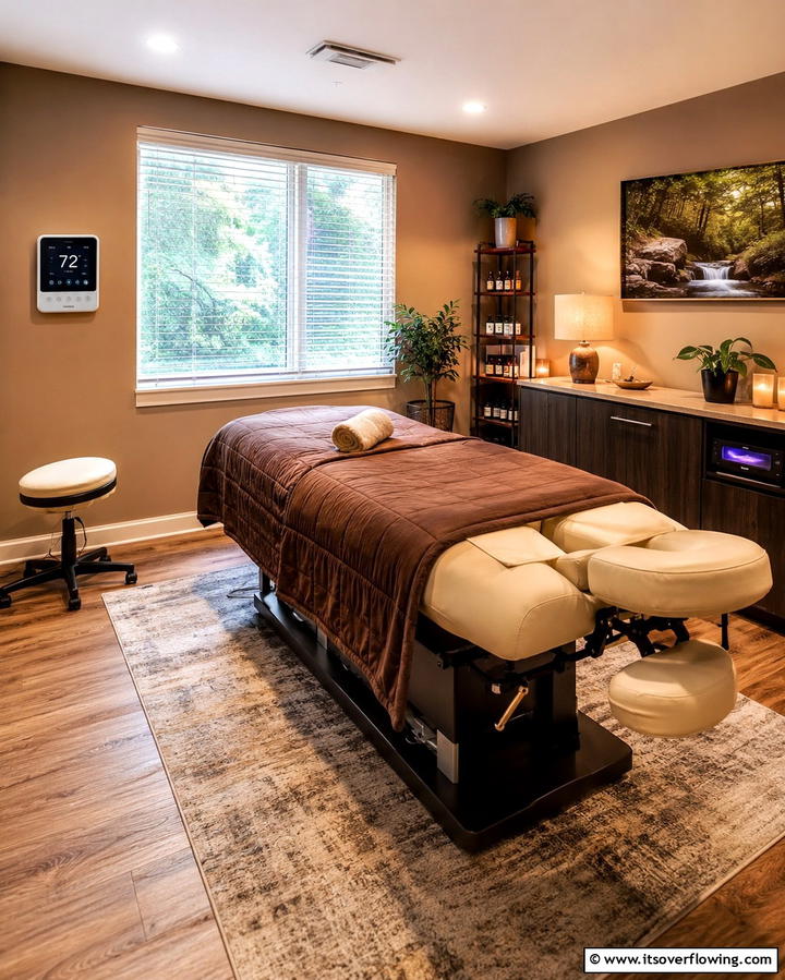 Adjustable Room Temperature - 25 Massage Room Setup Ideas for Ultimate Relaxation