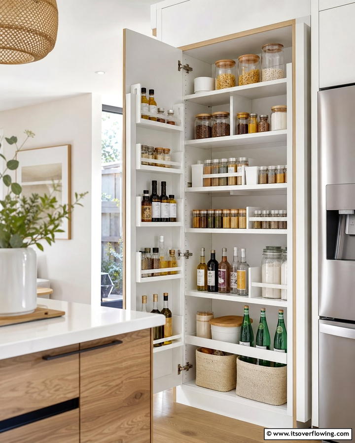 Adjustable Shelf Configurations - 21 Larder Cupboard & Pantry Ideas for Organized Kitchens