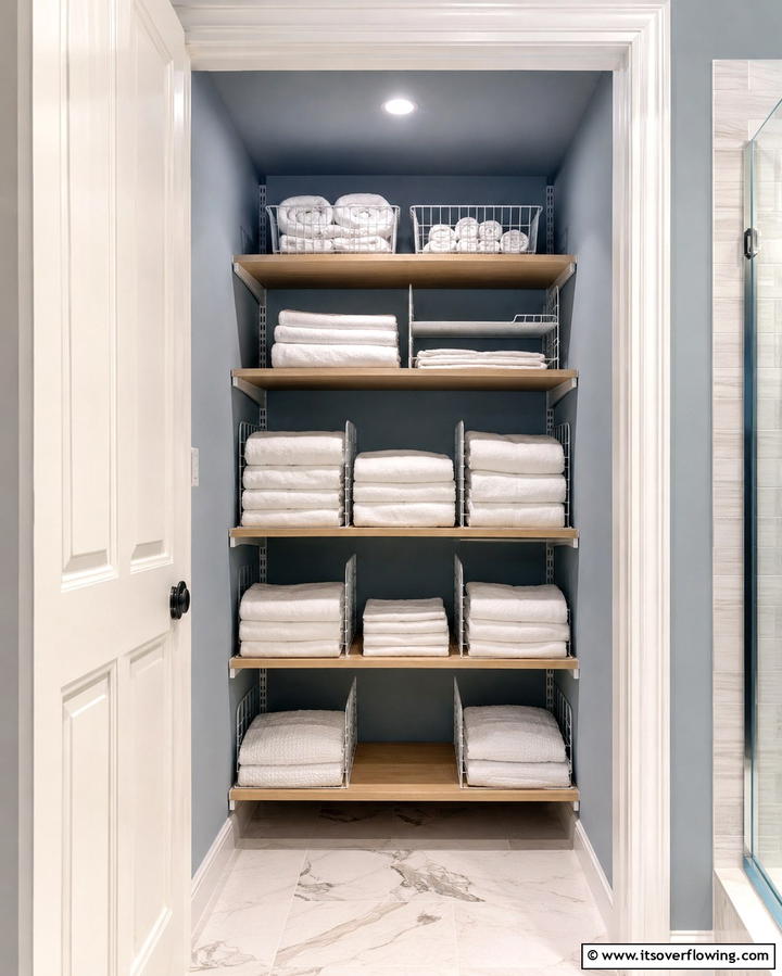 Adjustable Shelf Inserts - 30 Bathroom Cabinet Organizing Ideas for Clutter-Free Spaces