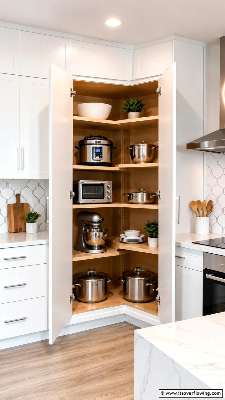 Adjustable Shelf Systems - 30 Corner Cabinet Ideas to Maximize Storage in Any Room