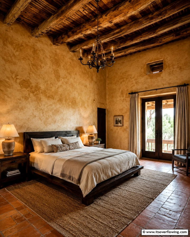 Adobe Inspired Walls - 25 Mexican Bedroom Ideas for a Cultural Retreat