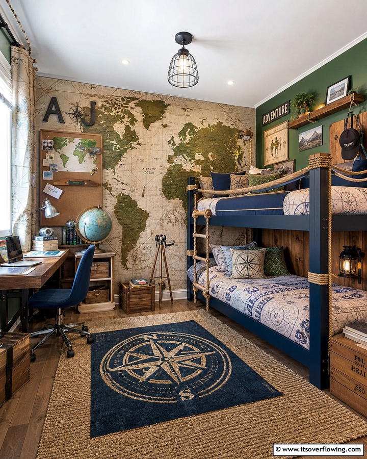 Adventure Explorer Theme - 21 Boys’ Room Ideas- Themed Decor & Functional Layouts