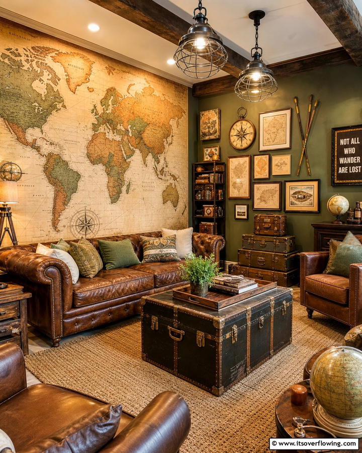 Adventure Themed Retreat - 21 Man Cave Design Ideas for a Personalized Retreat