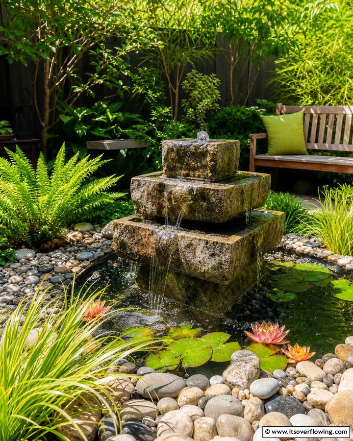 Affordable Water Feature - 21 Budget-Friendly Backyard Ideas to Transform Your Outdoor Space