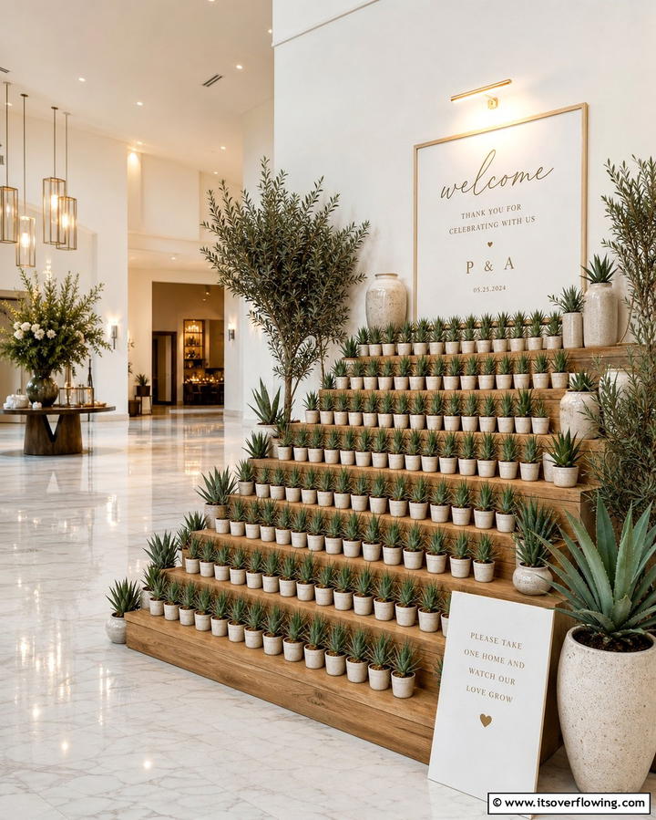 Agave Plant Wedding Favors - 25 Mexican Wedding Ideas for a Colorful and Festive Celebration