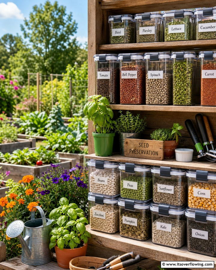 Airtight Food Storage Containers - 20 Seed Storage Ideas for Organized Gardening