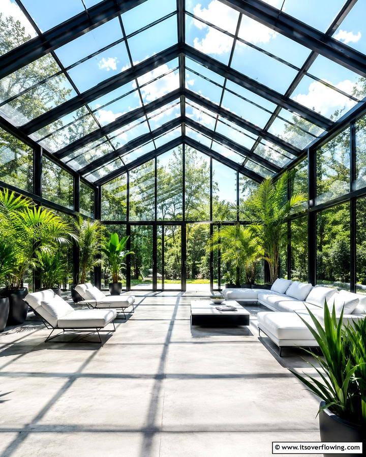 Airy Glass Panel Ceiling - 30 Grand Cathedral Ceiling Ideas to Elevate Your Home’s Architecture