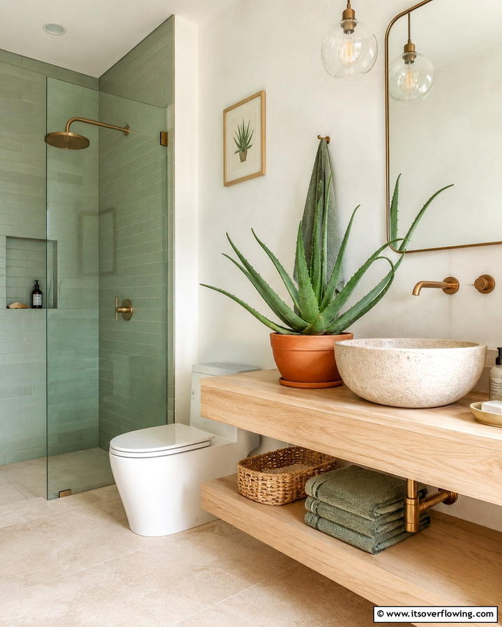Aloe Vera - 30 Best Plants for Bathroom Spaces to Enhance Humidity & Style
