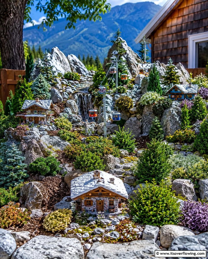 Alpine Fairy Landscape - 20 Large Fairy Garden Ideas for a Magical Outdoor Space
