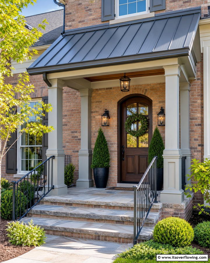 Aluminum Awnings for Durability - 20 Front Porch Awning Ideas to Enhance Your Home
