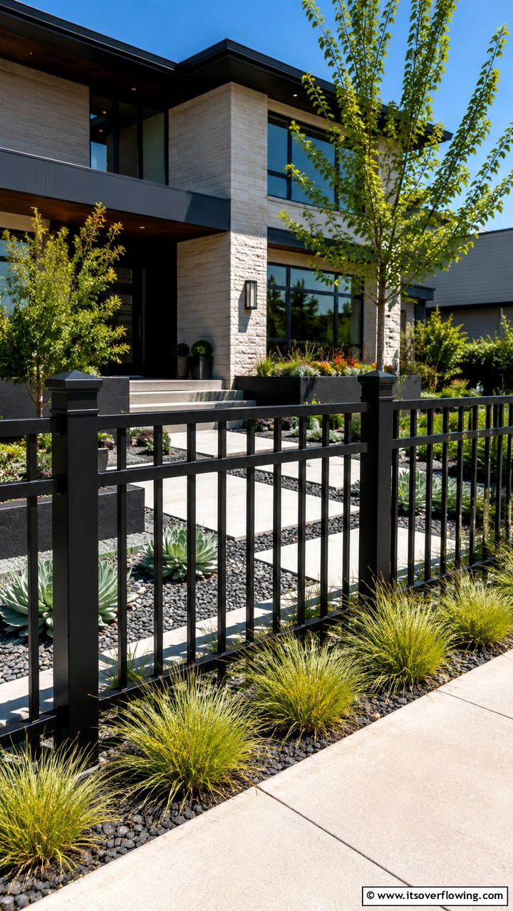 Aluminum Fence - 21 Popular Types of Fences for Privacy and Curb Appeal