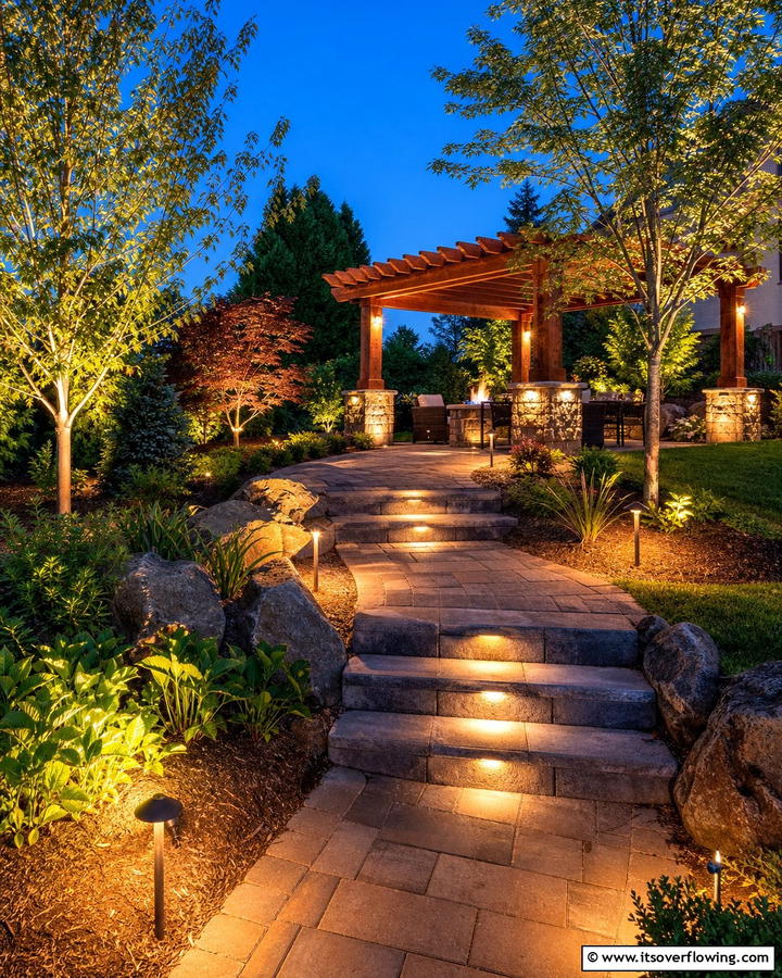 Ambient Landscape Lighting - 21 Hardscape Ideas to Revamp Your Outdoor Spaces