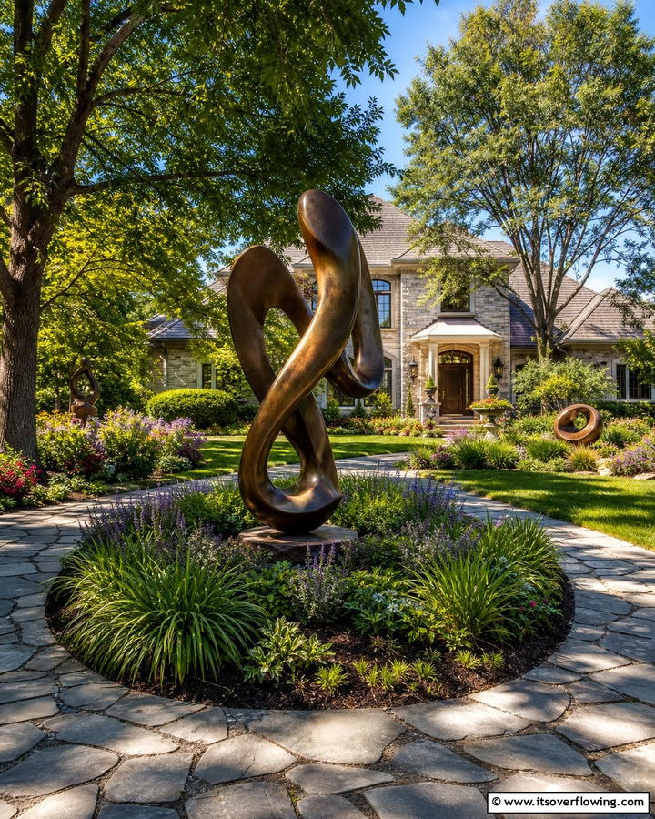 Ambient Landscape Sculptures - 21 Curb Appeal Ideas to Boost Your Home’s Exterior
