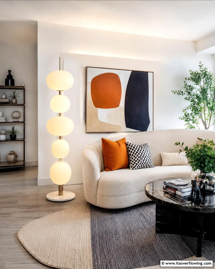 Ambient Mood Lighting Floor Lamp - 30 Living Room Floor Lamp Ideas- Stylish Lighting Solutions