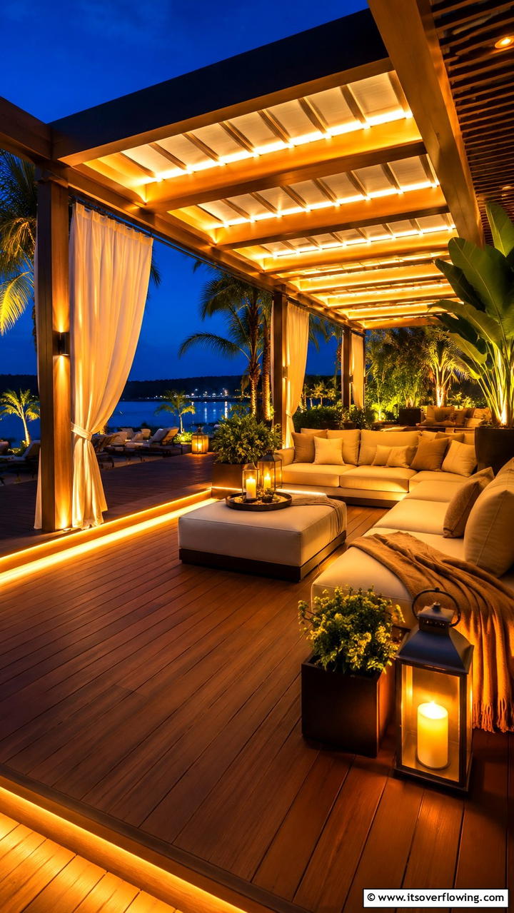 Ambient Mood Lighting - 30 Deck Lighting Ideas for Ambiance and Safety