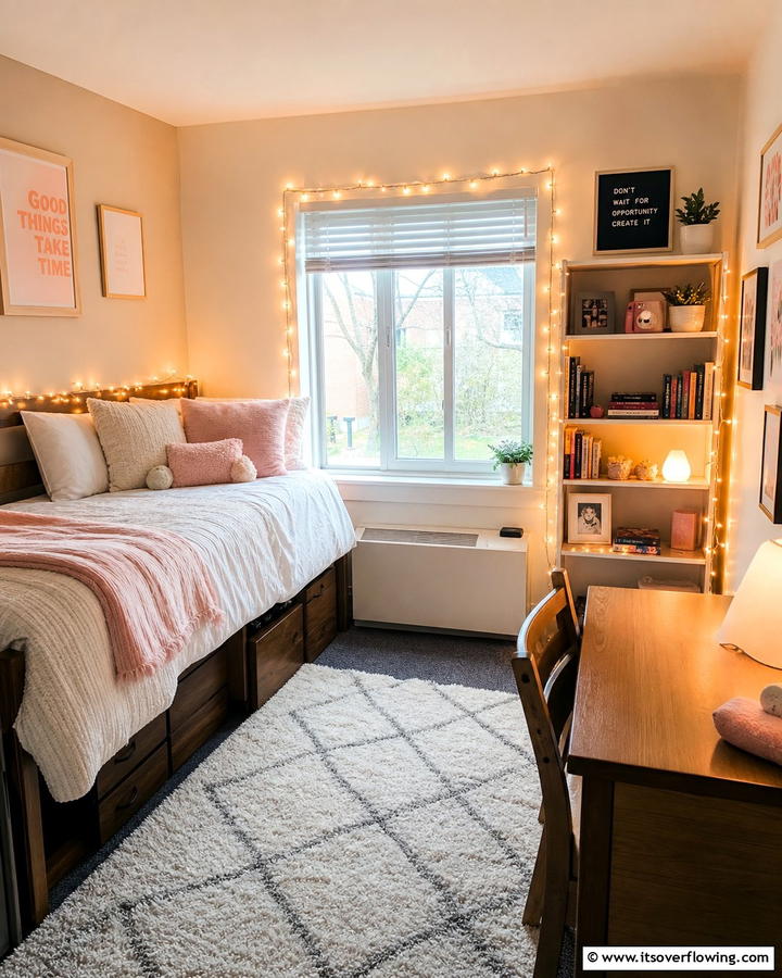 Ambient String Light Setups - 21 Dorm Room Decorating Ideas for Style and Function