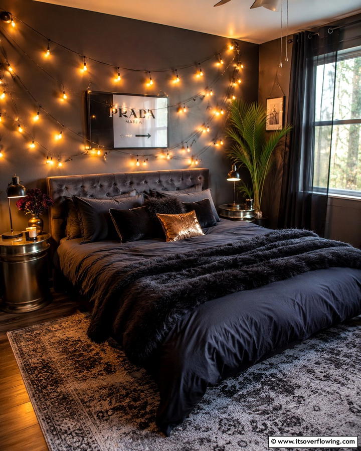 Ambient String Lighting - 25 Grunge Aesthetic Room Decor Ideas for a Unique Look