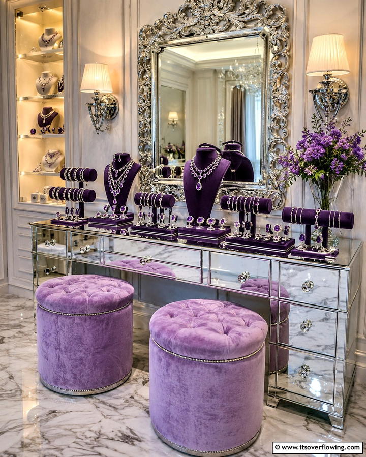 Amethyst Bridal Jewelry - 30 Purple Wedding Theme Ideas for Regal Celebrations
