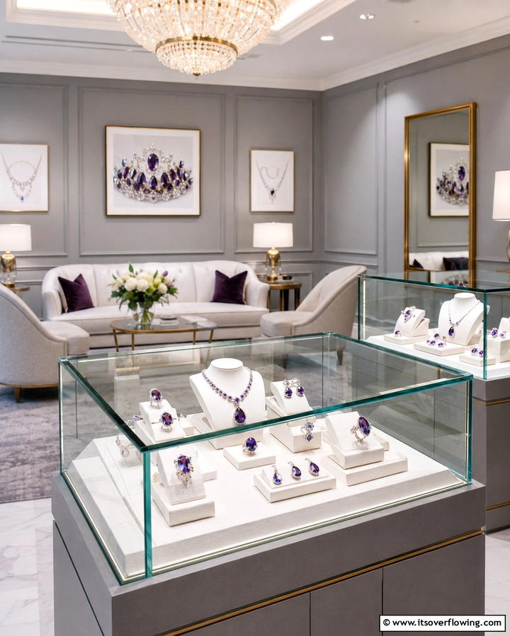 Amethyst Inspired Jewelry - 30 Purple Wedding Theme Ideas for Regal Celebrations