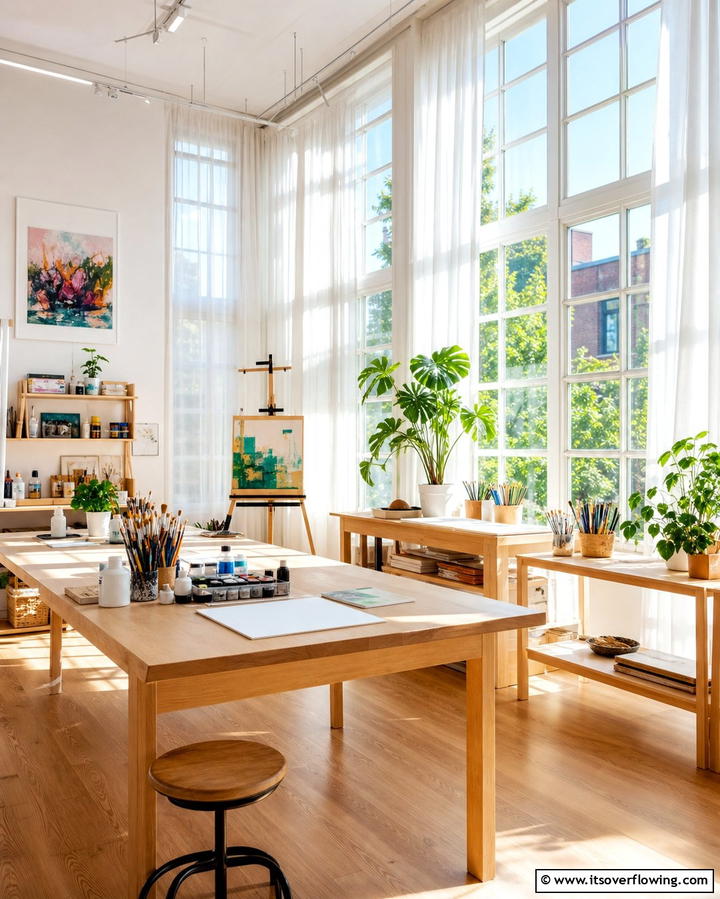 Ample Natural Lighting - 25 Art Room Ideas for Creative Inspiration