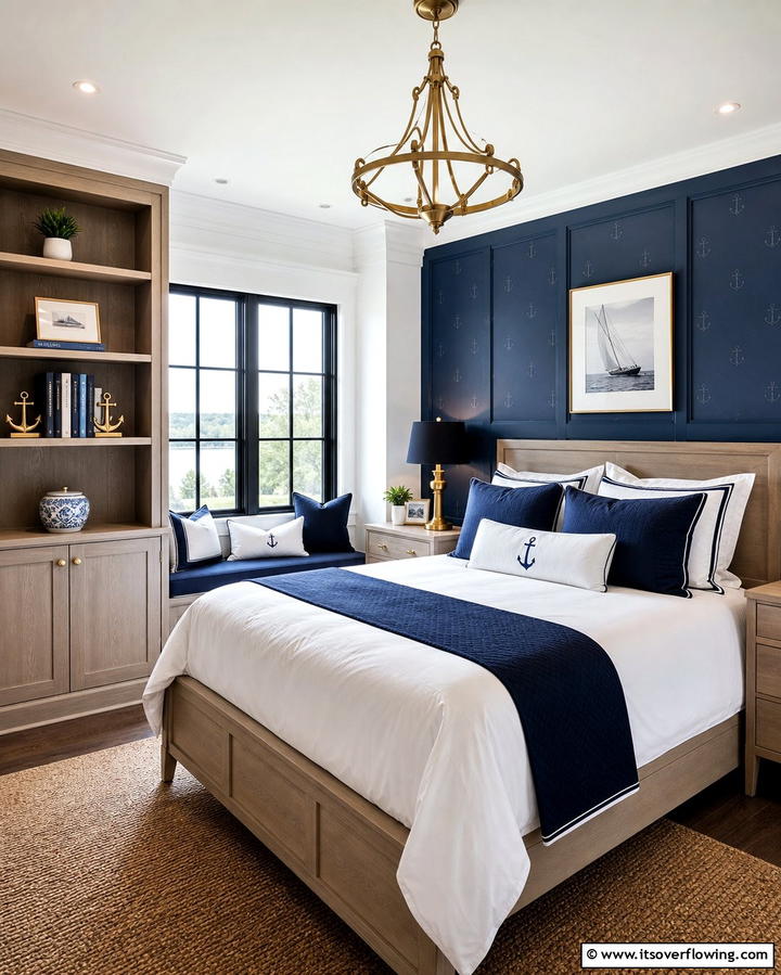 Anchor Themed Accessories - 25 Ocean-themed Bedroom Ideas for a Serene and Relaxing Space