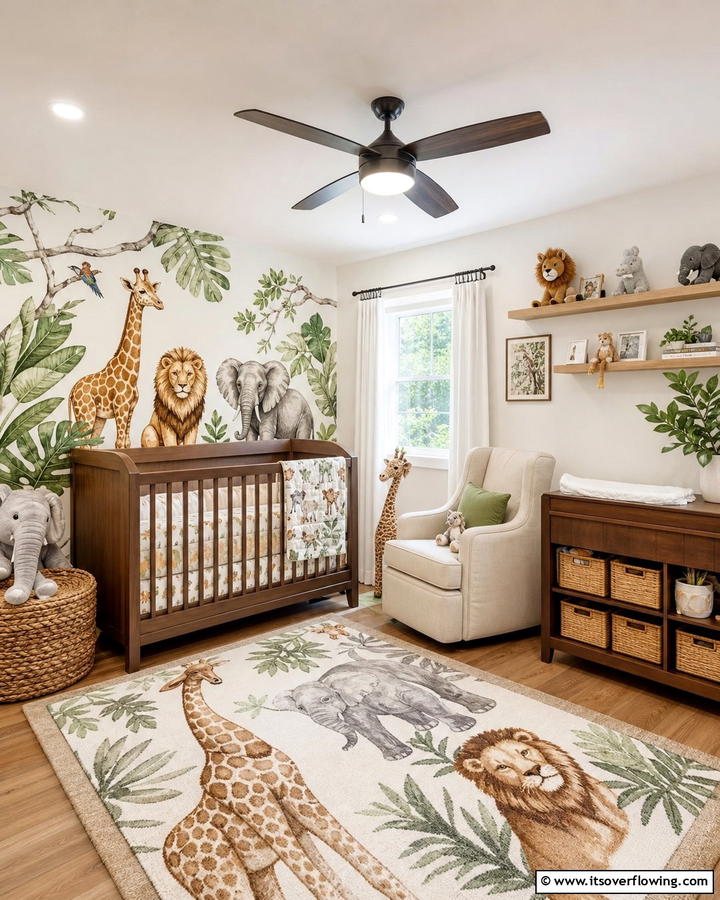 Animal Kingdom Theme - 21 Baby Room Ideas for Safe and Stimulating Nurseries
