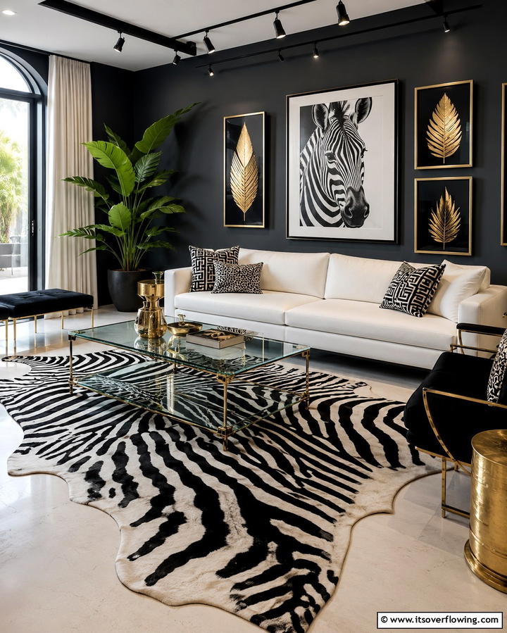 Animal Print Rugs for Bold Personality - 30 Living Room Rug Ideas to Define Your Space Stylishly