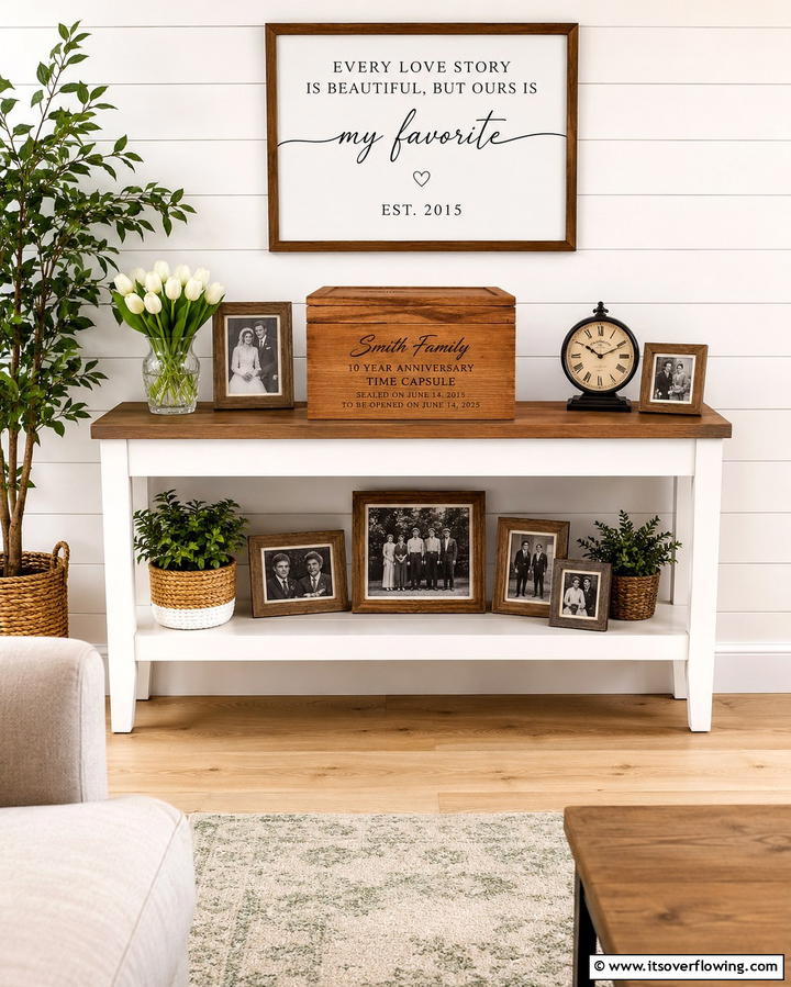 Anniversary Time Capsule - 30 Romantic Wedding Anniversary Celebration Ideas